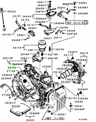 Mitsubishi MR983000 -  Automatic Transmission Case, W5A51 Or W5A5A - Image 1 of 4