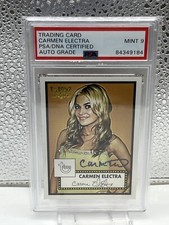 Carmen Electra Signed Topps 52 Style Card PSA/DNA AUTO MINT 9