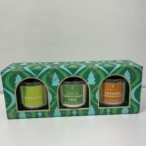 Bath & Body Works Candle Single Wick 4 Oz Holiday Gift Set Christmas Fireside - Picture 1 of 7