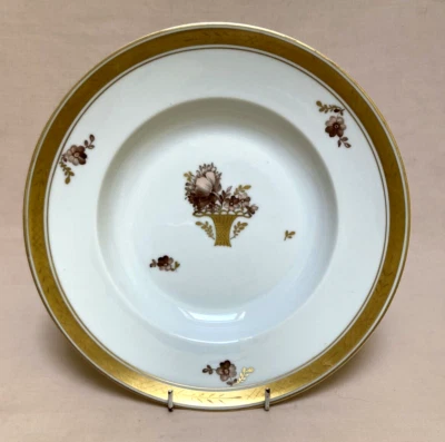 "Золотая корзина" Royal Copenhagen 10 дюймов в оправе СУПОВАЯ ЧАША - Изображение 1 из 3