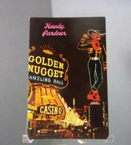 Golden Nugget Casino Fremont Street Las Vegas Vintage Casino Postkarte - Bild 1 von 2