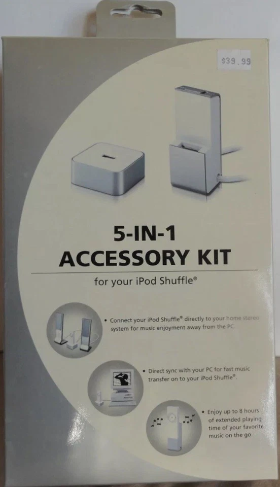 RadioShack 5-in-1 Accessory Kit for your iPod Shuffle NEW - Image 1 of 2