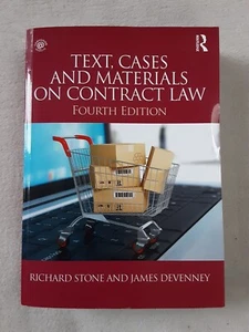 Text, Fälle und Materialien zum Vertragsrecht 4. Auflage Buch von Richard Stone - Bild 1 von 3