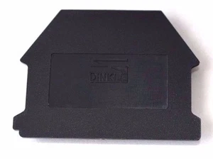 Cubiertas de extremo de bloque de terminal de riel DIN 50 cantidad tinta DK4NC-BK para DK4N-BK negro - Imagen 1 de 1