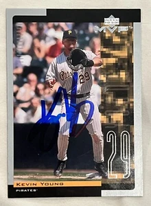 Kevin Young SIGNED AUTOGRAPHED 2001 Upper Deck MVP  Card Pittsburgh Pirates - Picture 1 of 3