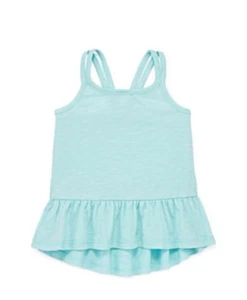 Okie Dokie Baby Girl ~ HiLo Peplum Tank ~ 12M ~ New w/tag - Picture 1 of 2