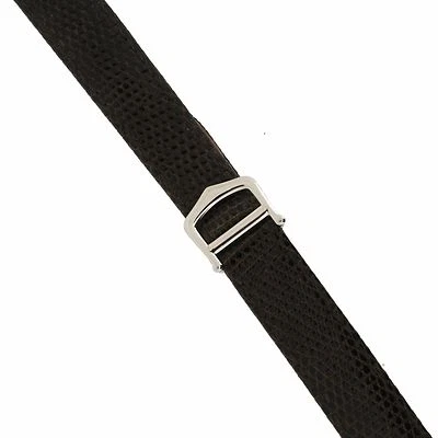 Correa de reloj Lizard para Cartier Tank Deploy hebilla 15 mm o 18 mm negro marrón azul Foto 1 de 3