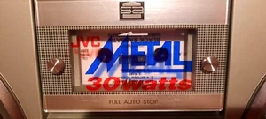 New "METAL" Logo Door Decal STICKER for JVC RC-M70 Stereo Boombox Ghettoblaster - Picture 1 of 5
