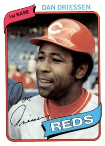 15 - 1980 Topps Cincinnati Reds Baseballkarten Lot in der Nähe neuwertig Dan Driessen - Bild 1 von 15