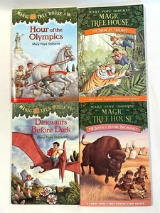 Magic Tree House Set of 4 Paperback Books by Mary Pope Osborne 1999 Ages 6-9 - Picture 1 of 6