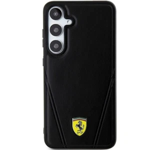 Funda protectora Ferrari Samsung S24 Hot Stamp V Lines MagSafe negra - Imagen 1 de 7
