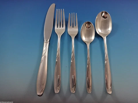 Willow by Gorham Sterling Silver Flatware Service for 12 Set 62 Pieces Wheat Cover