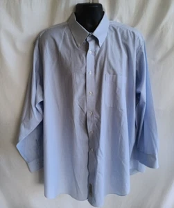 Natural Exchange by Alexander Lloyd Mens Shirt Big 19 Blue Check Cotton Blend - Picture 1 of 6