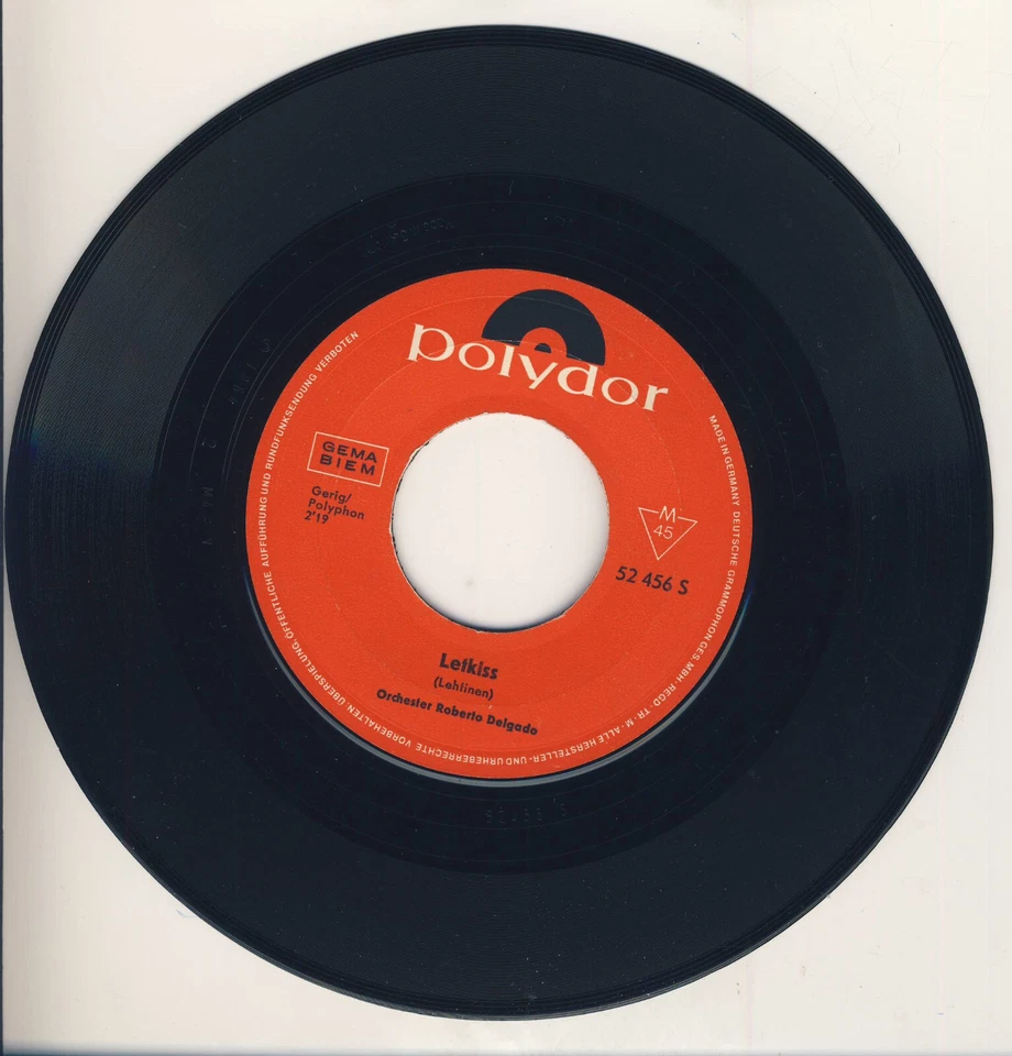 Orchester ROBERTO DELGADO: Letkiss - 7" Single - 1964 -Instrumental - TOP Zust. - Bild 1 von 1