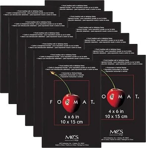 MCS Format Picture Frames, Gallery Wall Frames, Black, 4 X 6, 12-Pack - Picture 1 of 6