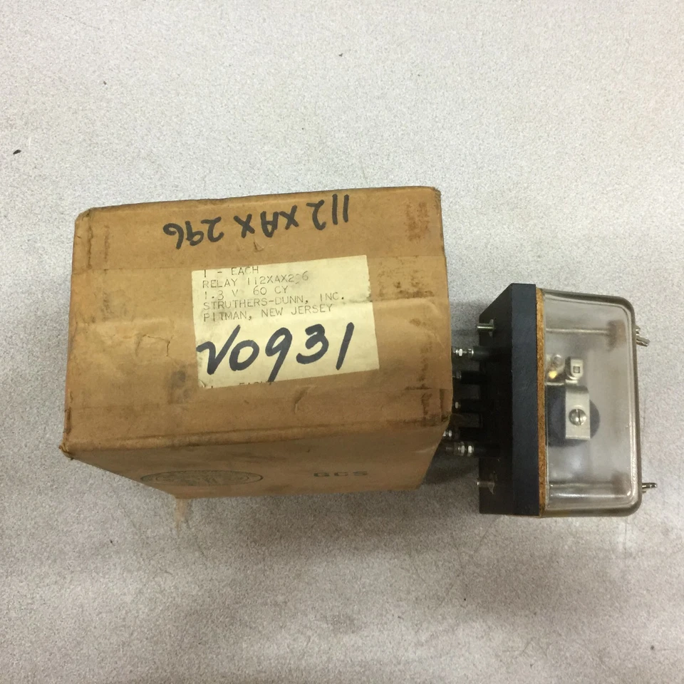NEW IN BOX STRUTHERS-DUNN 1.3VAC RELAY 112XA296 - Image 1 of 4