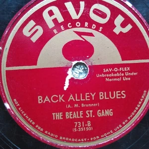 78 rpm Savoy 731, Johnny Otis, Beale Street Gang, Back Alley Double Blues V - Picture 1 of 3