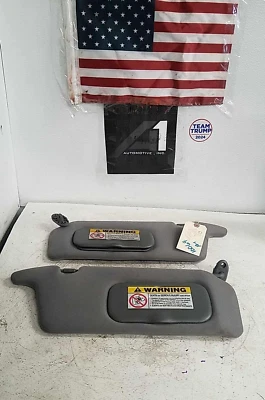 01-05 HONDA CIVIC ACURA EL SUNVISORS LEFT RIGHT SET PAIR W/O ILLUMINATION OEM - Image 1 of 4