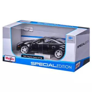 Toyota Maisto 1:24 2004 Celica GT-S Nero Pressofuso Auto Bambini Giocattolo - Foto 1 di 7