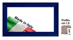 Cornice in legno, Blu Spess.1,5 per foto,diplomi. Misura cm 21x29,7 Foglio A4 - Bild 1 von 7