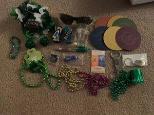 LOT OF 24 BAR & CASINO ITEMS KEY CHAINS SUNGLASSES COASTERS & NECKLACES - Picture 1 of 1