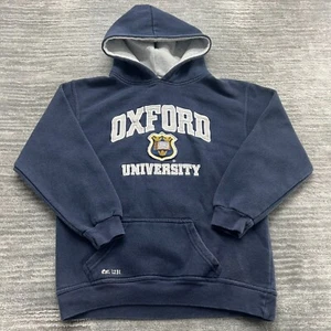 Oxford University Hoodie Size 11-13 Youth England Hoodie Sweatshirt Blue - Picture 1 of 6