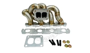 42mmOD3mm T4 Twin Scroll Turbo Manifold For VW Audi MK5 MK6 EA888 EA113 2.0 TFSI - Picture 1 of 10