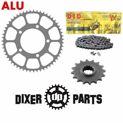 Kit trasmissione catena 15/65 ALLUMINIO + catena DID 525 VX -Honda CBR F4... - Immagine 1 di 4