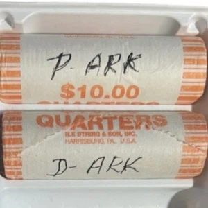 2003 P D ARKANSAS State Quarter Rolls 80 Coins Washington 25¢ - Picture 1 of 4