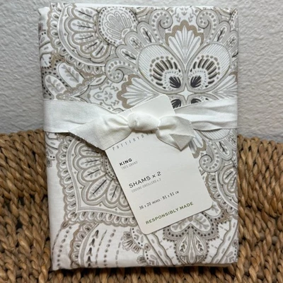 JUEGO FARERO SONYA MEDALLÓN PERCAL FARS (2) KING ~ NEUTRO Foto 1 de 4