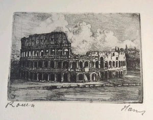 Gravur Druck Rom Italien Kolosseum - Bild 1 von 8