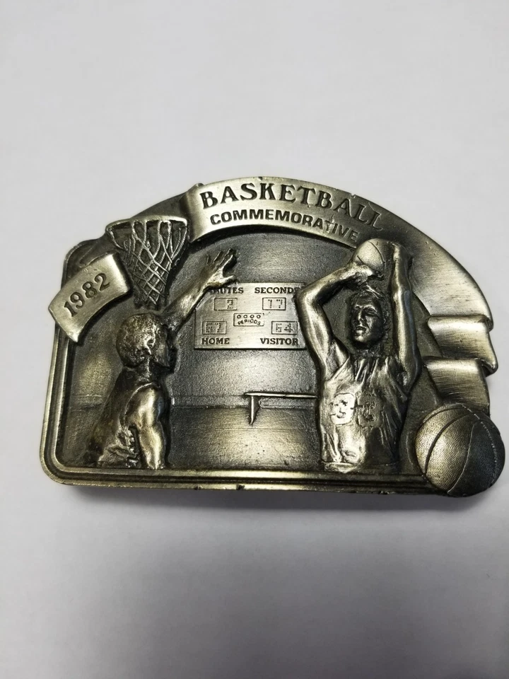 Basketball Belt Buckle Brass Ventage By Arroyo- USA  Great Christmas Gift Idea - Image 1 of 4