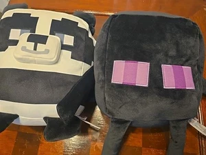 NWT Minecraft Cuutopia Plushies: Enderman And Panda Set - 10" - Picture 1 of 5