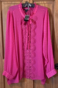 CAMISA BLUSA MANGA LARGA TÓRRIDA TOP 4 4X 4XL 26 NUEVA - Imagen 1 de 4