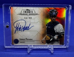 2014 Topps Tribute Tribute Autographs Jorge Posada #TA-JP Gold Auto /40 - Picture 1 of 2