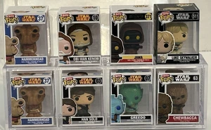 Funko Bitty Pop Star Wars Lot (8) Han Greedo Jawa Luke Chewbacca Hammerhead Obi - Picture 1 of 17