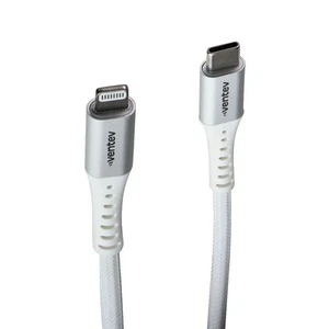 Ventev (10-Ft) Alloy Braided USB-C to 8-Pin MFi Cable - White - Picture 1 of 3