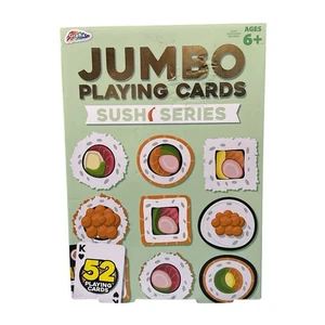 Grafix Jumbo Playing Cards Sushi Series 52 Card Deck 2022 New Box Wear - Picture 1 of 6