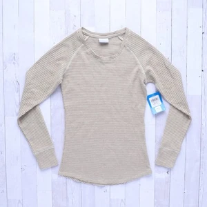 Suéter térmico Columbia para mujer beige Cascade Gorge talla pequeña NUEVO - Imagen 1 de 6