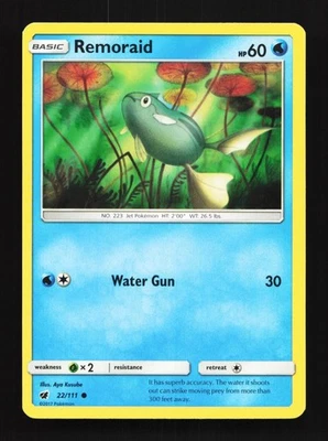 Remoraid 22/111 LP Crimson Invasion English Pokemon Card TCG - Image 1 of 4