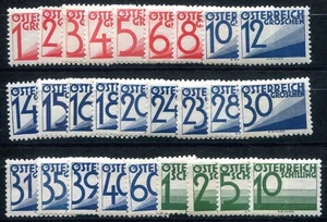 AUSTRIA POSTAGE DUE 1925 132-158 * VERY BEAUTIFUL SET 27 ITEMS (F5712 - Picture 1 of 2