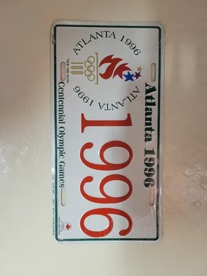Placa de licencia olímpica Atlanta 1996 Foto 1 de 2