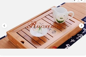 1pc China Kung Fu Teaset Bamboo Tea Tray Storage Type Tea Tray Tea Accessories - Picture 1 of 3