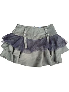 Thorn & Fable Lagenlook Rüschen Rock mit Tüll Akzenten Goth Gr. M Taille 28 - Bild 1 von 8