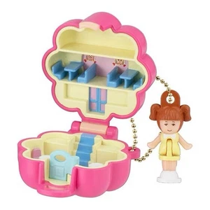 Gashapon Bandai Polly Pocket Charm Miniatura 2 Capsule Giocattolo Rosa - Foto 1 di 4