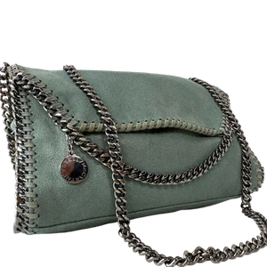 Stella McCartney Vegan Material Azul Cielo Falabella Cadena Bolso de Hombro M... - Imagen 1 de 16