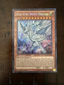 Yugioh Deep-Eyes White Dragon MVP1-ENS05 Secret Rare 1st Ed NM - Picture 1 of 2