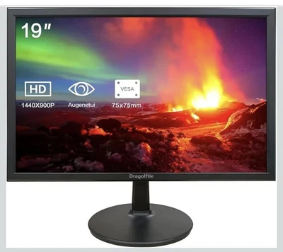 19 Zoll PC Monitor 1440x900, Zwei Eingebaute Lautsprecher, 60Hz, 5ms - Bild 1 von 4