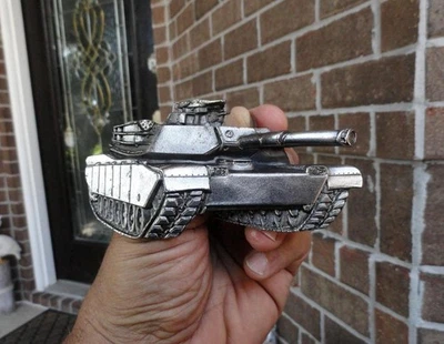 TANK Great American Buckle Co. Chicago Hebilla de cinturón 3D para hombre ~ 1980~ Foto 1 de 4