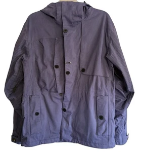 Chaqueta Burton Para Hombre Pequeña Azul Rayas Ronin La Cosa Nostra Esquí Snowboard Abrigo - Imagen 1 de 9
